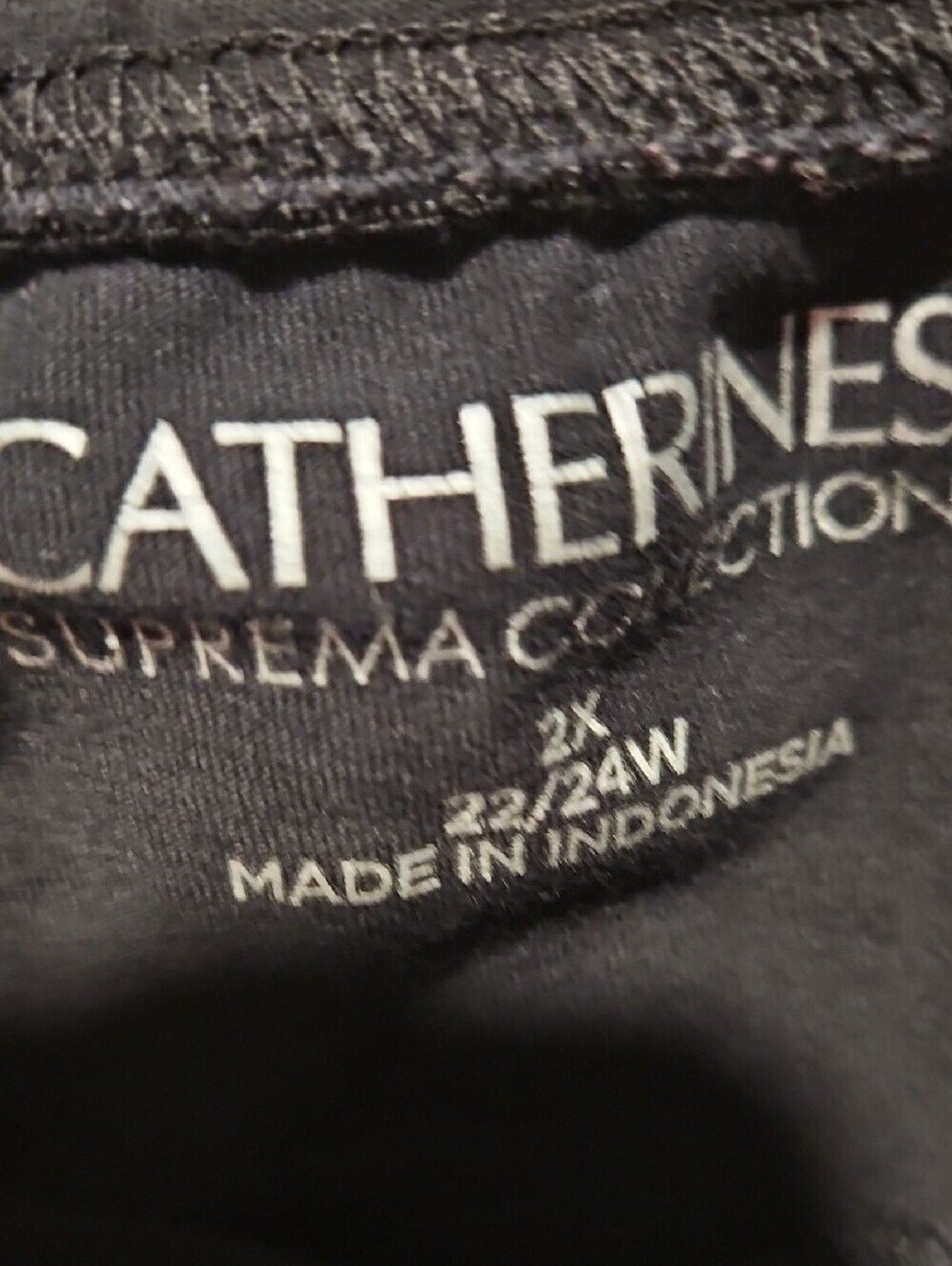 Catherines Suprema 2XL Black Women's Casual Pants - Picture 2 of 2